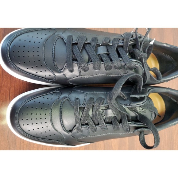 Polo Ralph Lauren‎ Mens Sz 8 CRT LUX lace up leather athletic Sneakers black NEW main image 5